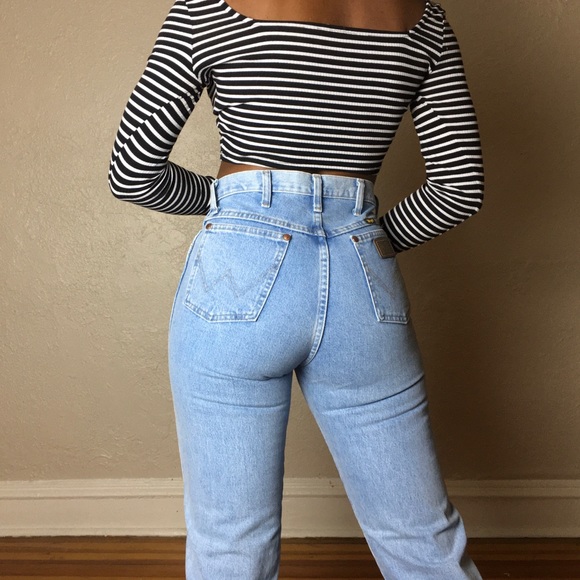 Wrangler Denim - High rise vintage wrangler denim jeans